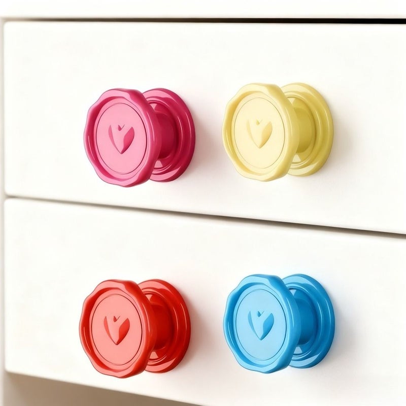 4 قطع خطافات بكؤوس شفط قابلة للفصل بألوان مختلطة، متينة من البلاستيك، مثبتة على الحائط دون حفر - Image 2