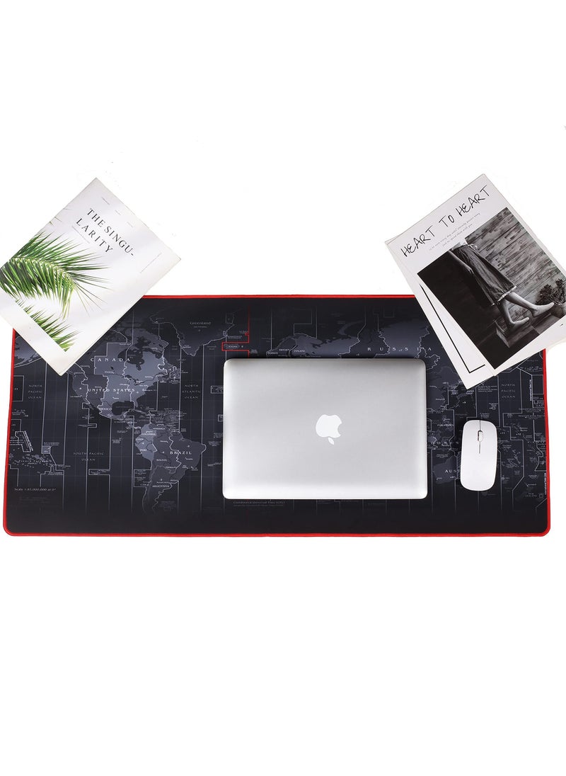 erorex - Waterproof Gaming Mouse Pad XXL 900 X 400 X 3 mm extra thick and large mouse pad extended mouse pad XXL non slip rubber base Perfectly stitched edges Extended XXX Large - Image 1