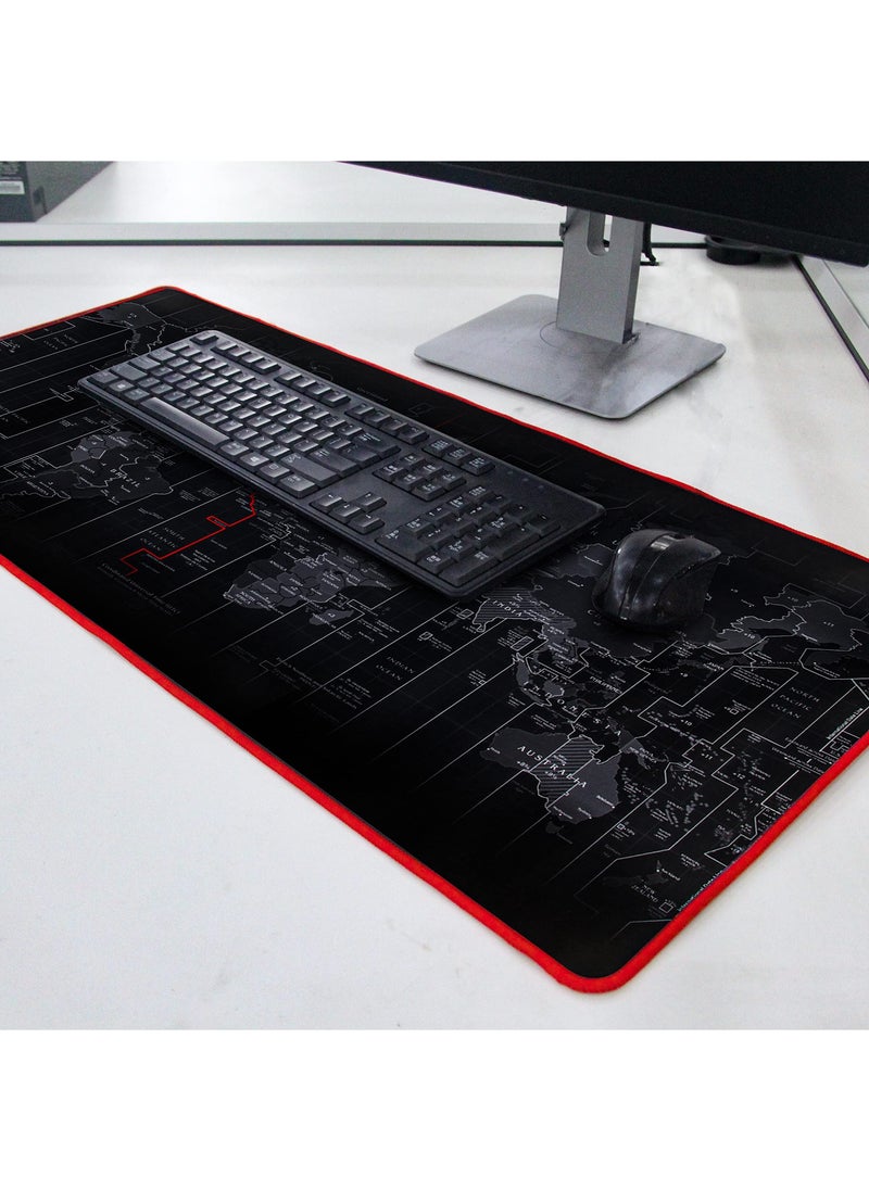 erorex - Waterproof Gaming Mouse Pad XXL 900 X 400 X 3 mm extra thick and large mouse pad extended mouse pad XXL non slip rubber base Perfectly stitched edges Extended XXX Large - Image 1