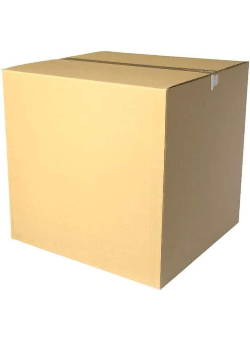 صناديق كرتون 3 طبقات 50x50x50 سم – صناديق نقل، تعبئة وتخزين قوية مع شريط هش (6 قطع) - Image 1