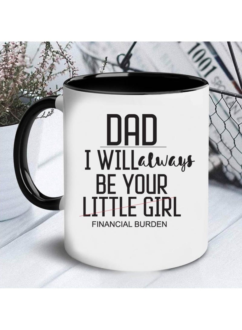 PRINTSHOP4ME Fathers Day Coffee Mug - Dad’s Birthday Gifts from Daughter Son - Gifts for Dad - Dad’s Black Ceramic Coffee Mug - Dad Gifts - Dad Appreciation Gifts - Gift for Daddy - Image 3