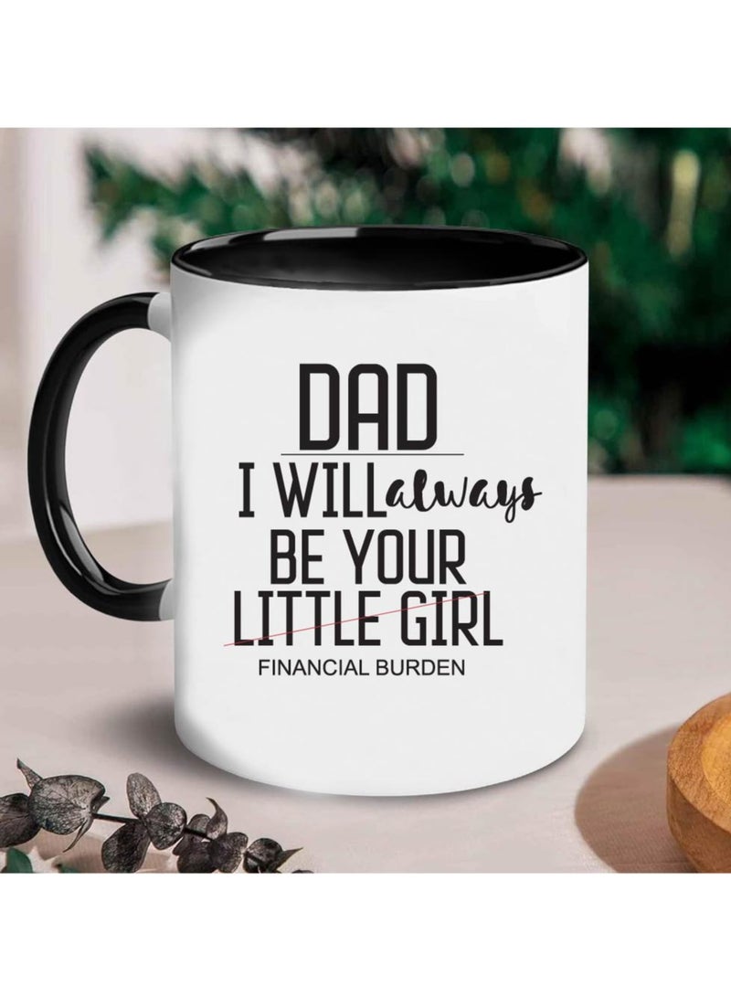 PRINTSHOP4ME Fathers Day Coffee Mug - Dad’s Birthday Gifts from Daughter Son - Gifts for Dad - Dad’s Black Ceramic Coffee Mug - Dad Gifts - Dad Appreciation Gifts - Gift for Daddy - Image 5