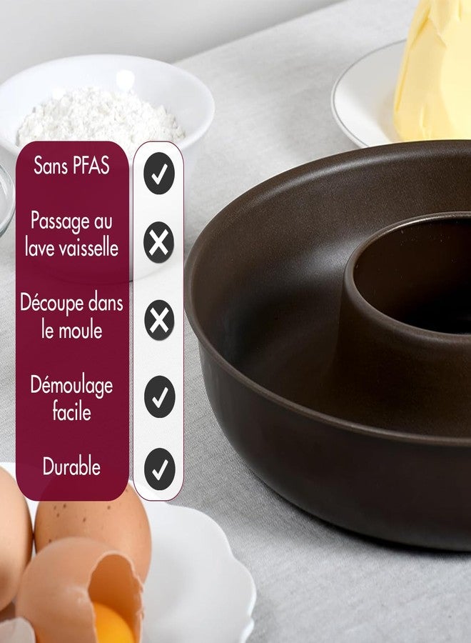Gobel Paderno World Cuisine 8 5/8 Inch by 1 3/4 Inch Non-stick Savarin Mold - Image 4