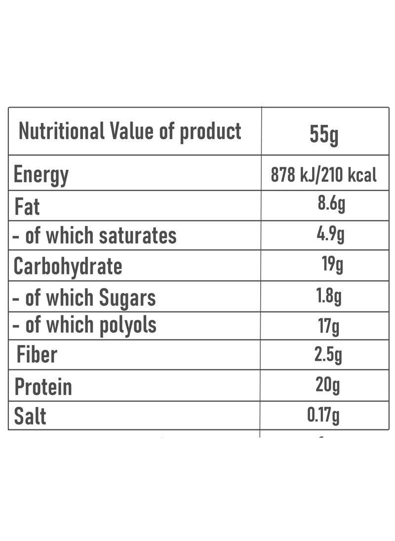 NanoSupps - Protein Bar Sugar Free - Choco Caramel - (15 Bars) - Image 1