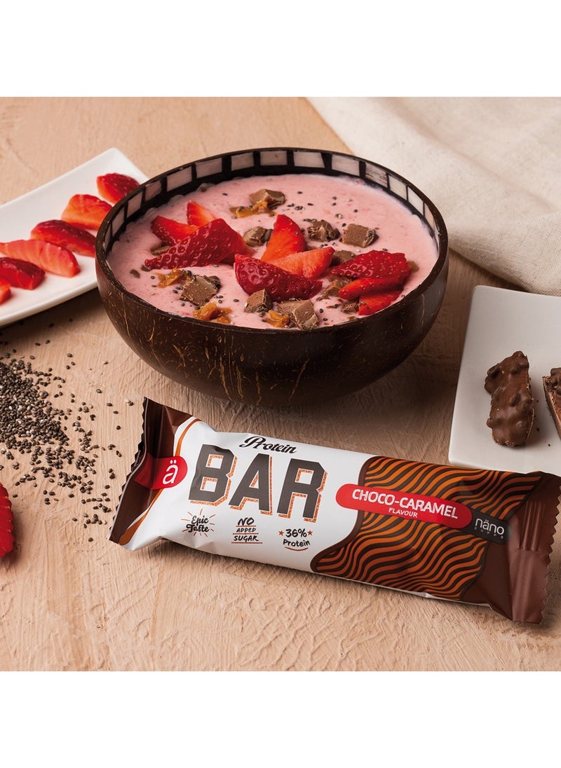 NanoSupps - Protein Bar Sugar Free - Choco Caramel - (15 Bars) - Image 1