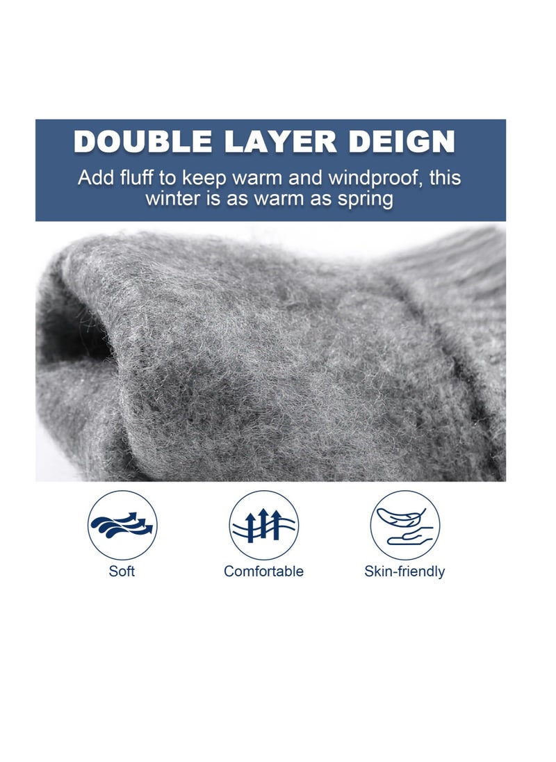 Generic - Warm Touch Screen Knit Gloves for Men and Women, Thermal Wool Lined for Driving, Running, Cycling and Hiking - Image 1