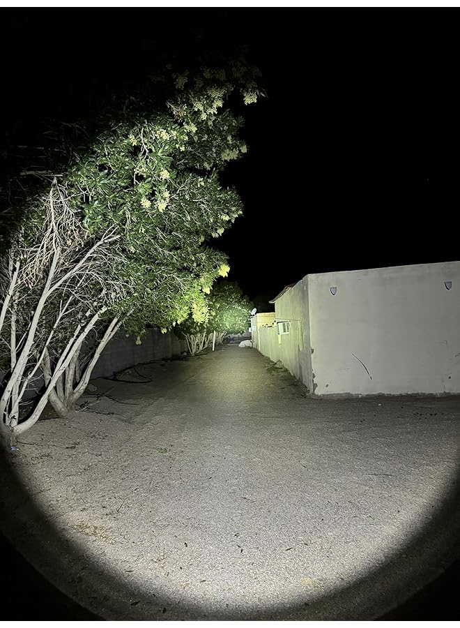 Abu Shanab Al Joker LED Flashlight Rechargeable Hunting Hiking Flashlight (700 Lumens 500 700m Range 26800 7200mAh Battery) - Image 3