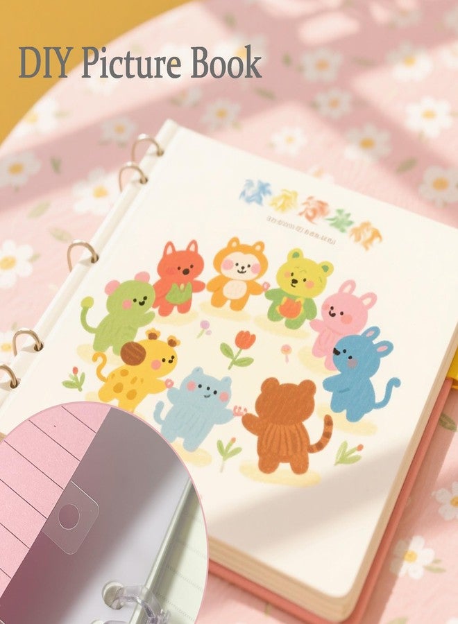 XLANMAY 100PCS Clear Hole Reinforcement Stickers Sturdy Ring Binder Stickers Self-Adhesive Hole Labels Office School Supplies for Ring Binder Photos Postcards Bill Paper Document - Image 5