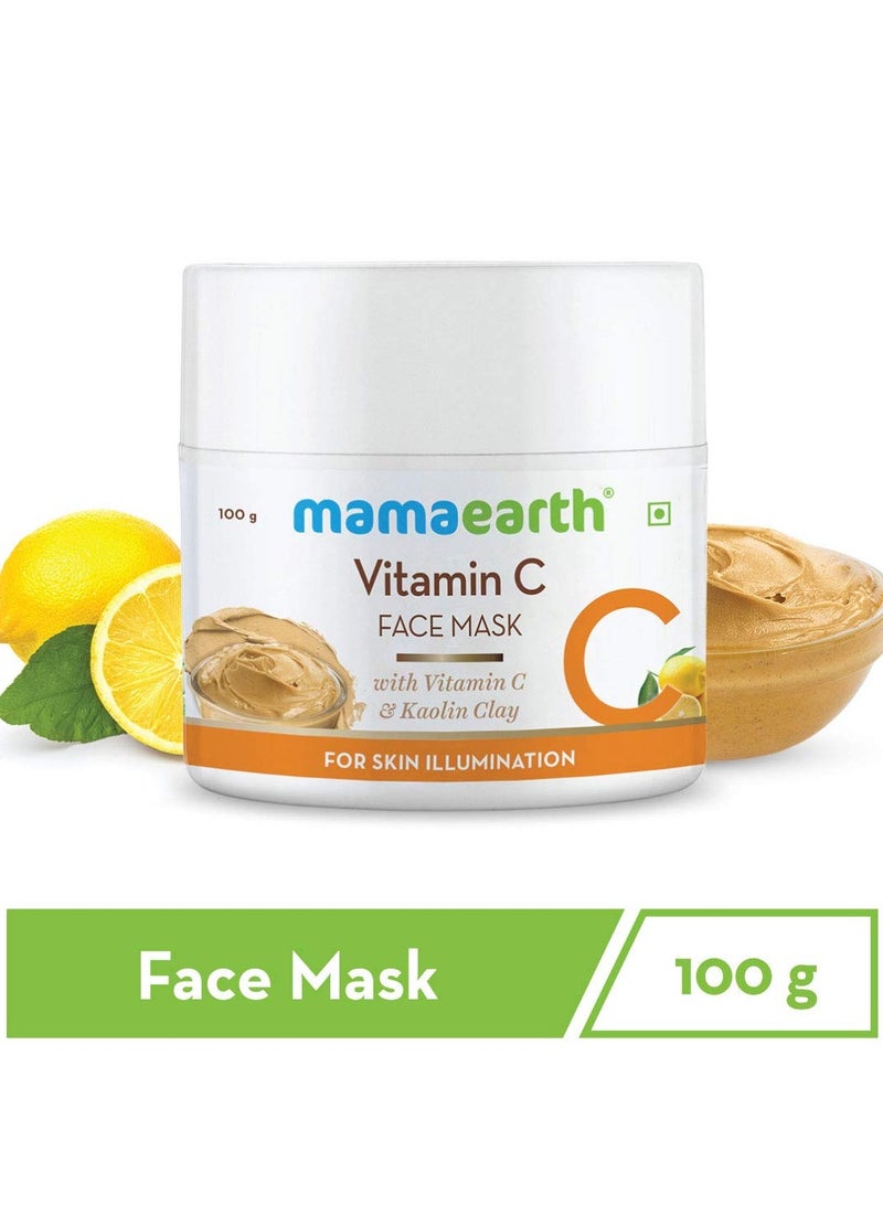 Mamaearth Mamaearth Vitamin C Face Mask With Vitamin C and Kaolin Clay for Skin Illumination - 100 g - Image 2