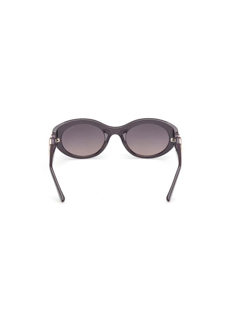 GUESS FULL RIM FEMALE OVAL GREY INJECTED SUNGLASSES - Image 4