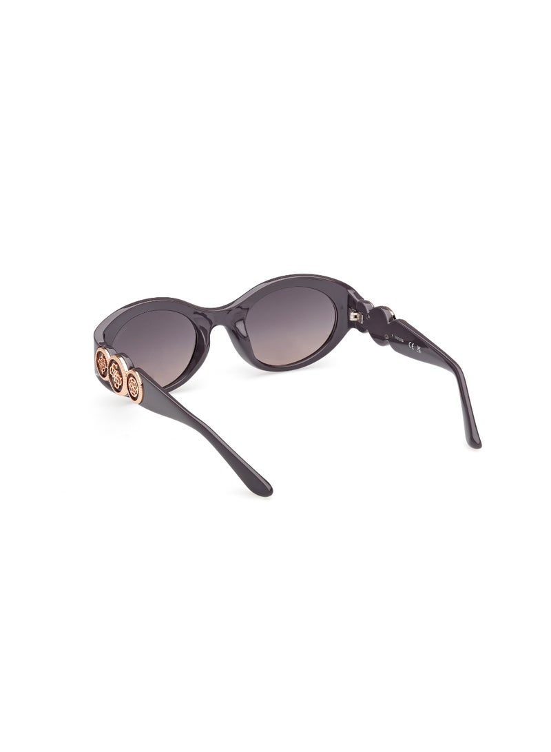 GUESS FULL RIM FEMALE OVAL GREY INJECTED SUNGLASSES - Image 3
