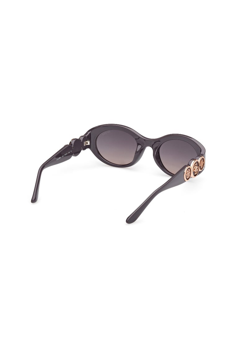GUESS FULL RIM FEMALE OVAL GREY INJECTED SUNGLASSES - Image 5