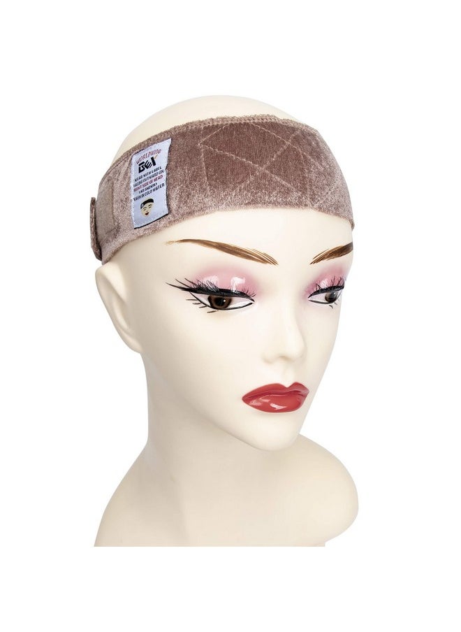 gexworldwide - Gex Wig Grip Band Flexible Velvet Scarf Head Hair Band Wig Band With Adjustable Fastern (Nude) - Image 1