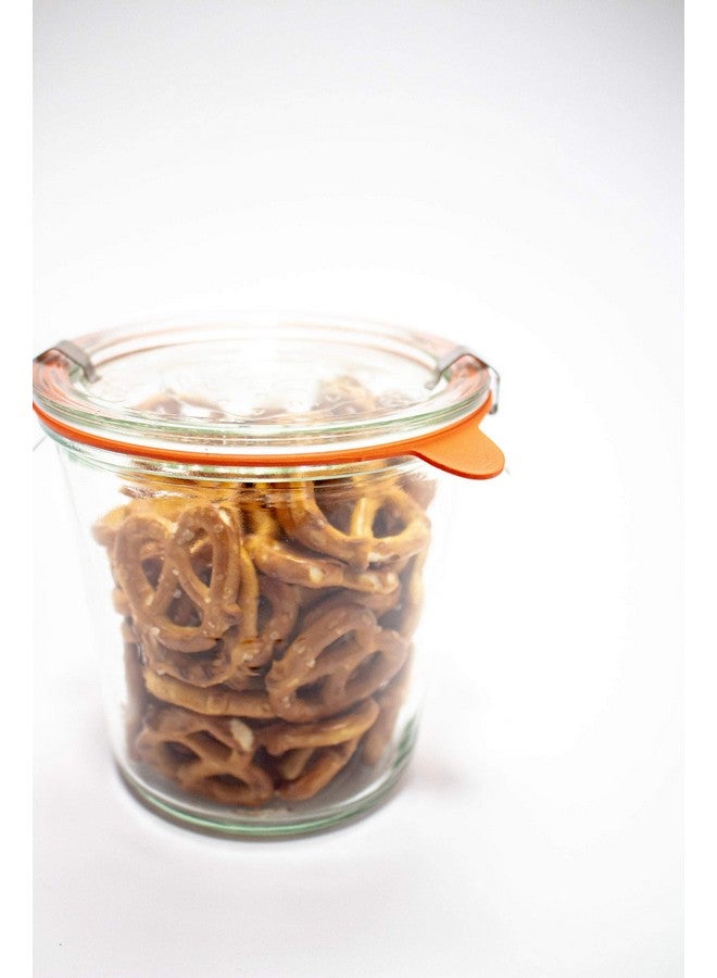 Dycica Weck Canning Jars 742-19.6 fl. oz Weck Mold Jars made of Transparent Glass - Eco-Friendly Canning Jar - Food Storage Containers with Lids Airtight - 1/2 Liter Jars Set - Pack of 4 Jars with Lids - Image 3