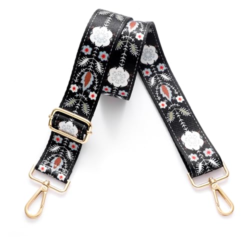 S-Jacorry Purse Strap Replacement Crossbody Wide Shoulder Strap Adjustable Canvas Straps Handbag Strap Replacement Belts - Image 1