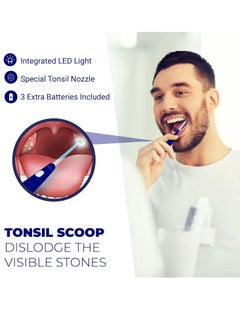 ORAVIX Oravix Tonsil Stone Remover, Fight Bad Breath, Easily Navigate Tonsil Crypts, Tonsil Stone Removal Tool with 3 Nozzles & LED Light, Tonsil Cleaner, Tonsil Stones Removal at Home, 2 Pack Curettage Pick  - Image 2