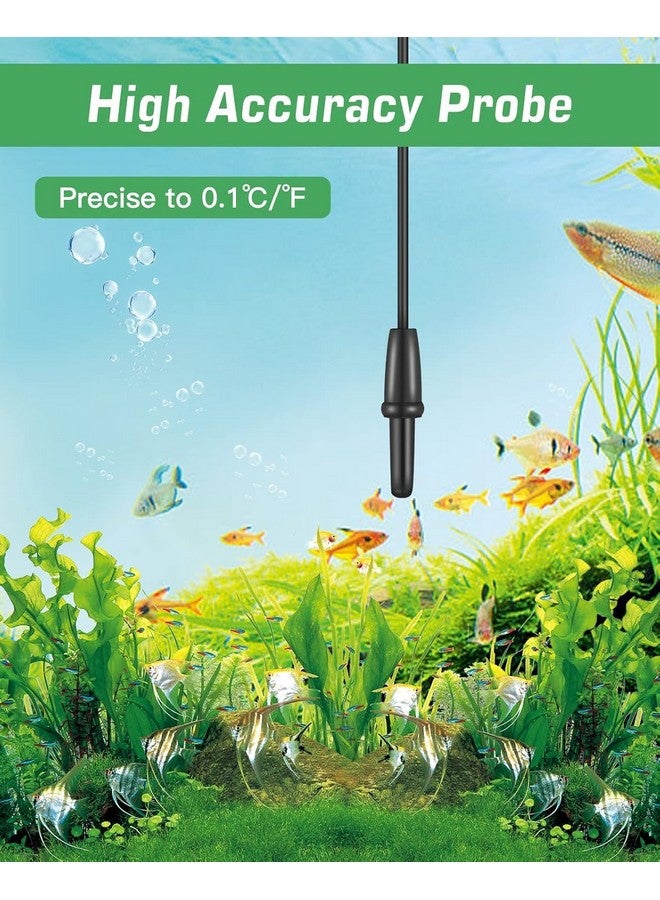 Zacro Glass LCD Digital Aquarium Thermometer Fish Tank Water Terrarium Temperature for All Life Stages - Image 3