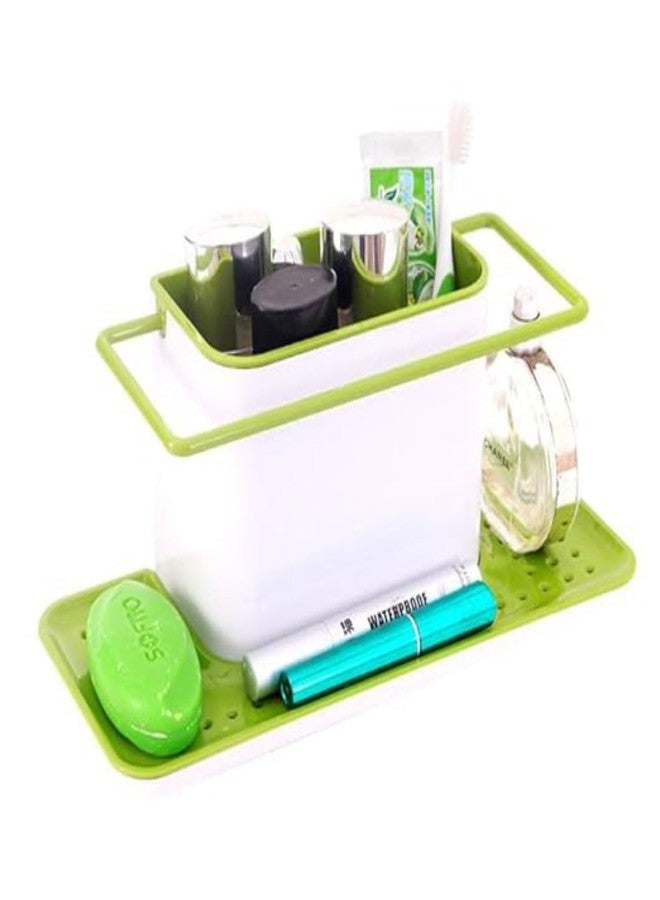 NANIAAY Creative Plastic Kitchen Sponge Holder with Base Stand | Expandable Sink Shelf Organizer for Cleaning Supplies | Multipurpose Rustproof Drainer Rack for Liquid Soap, Brush, Towel & Cloth - Image 5