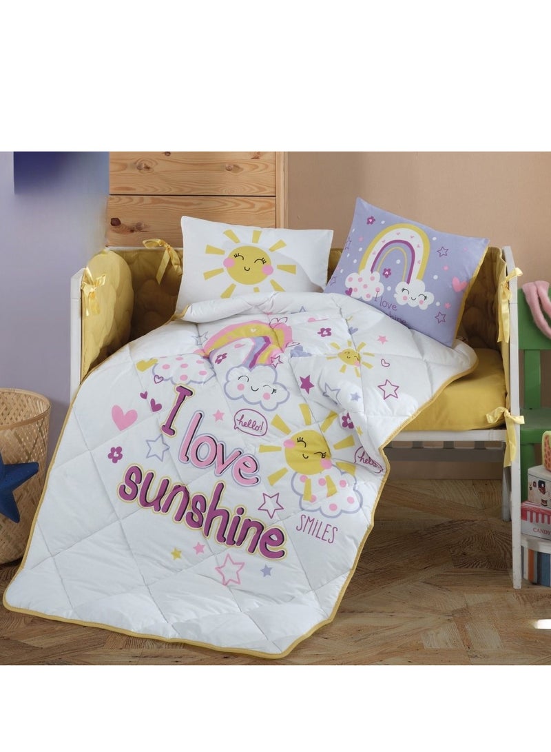 Turkish bedspread, 100% cotton, 7-piece summer children's bed barriers  - Image 1
