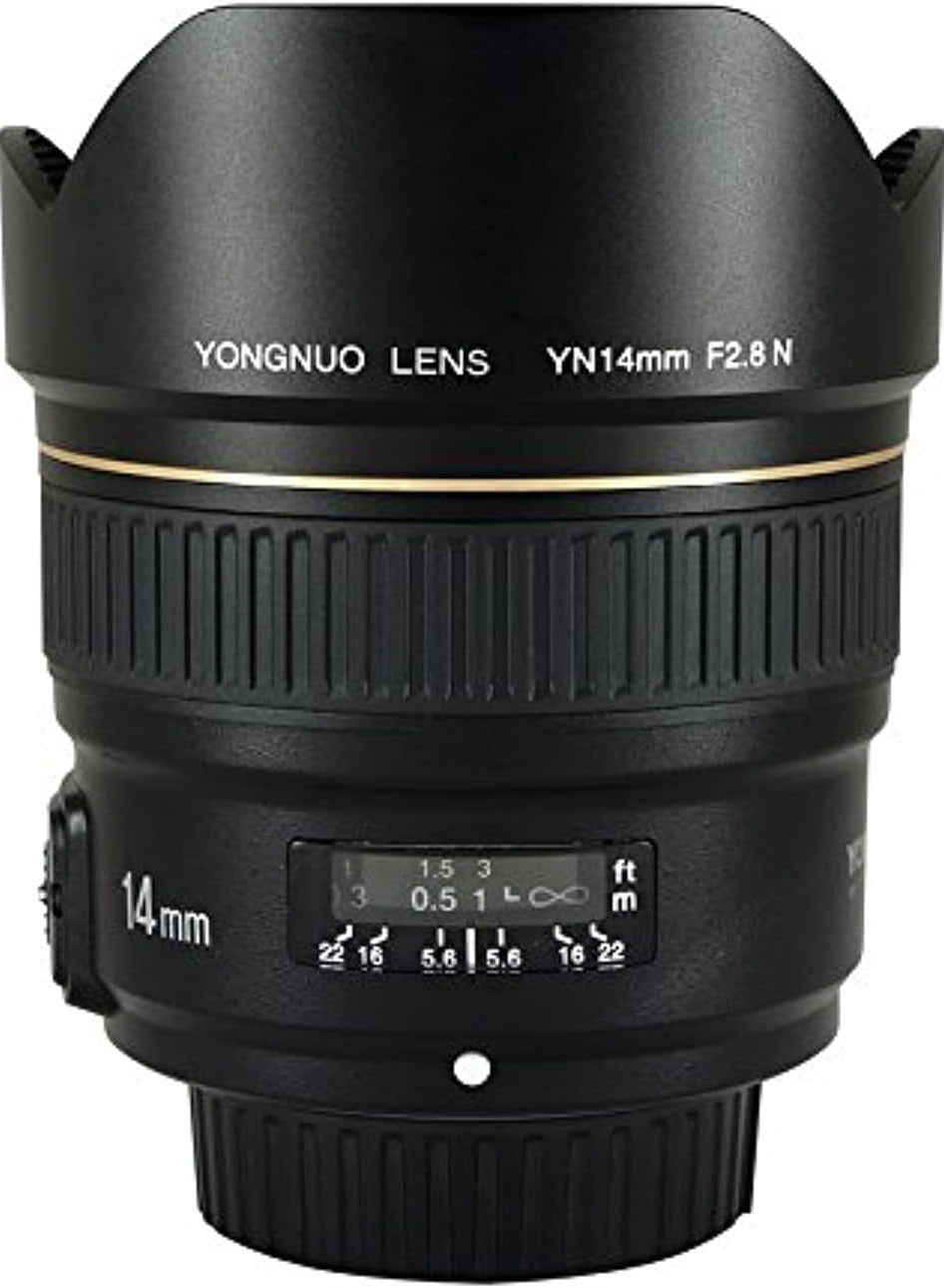 Yongnuo Yn14Mm F2.8N Ultra-Wide Angle Prime Lens For Nikon Dslr Cameras price comparison Qatar – cheapest at Noon