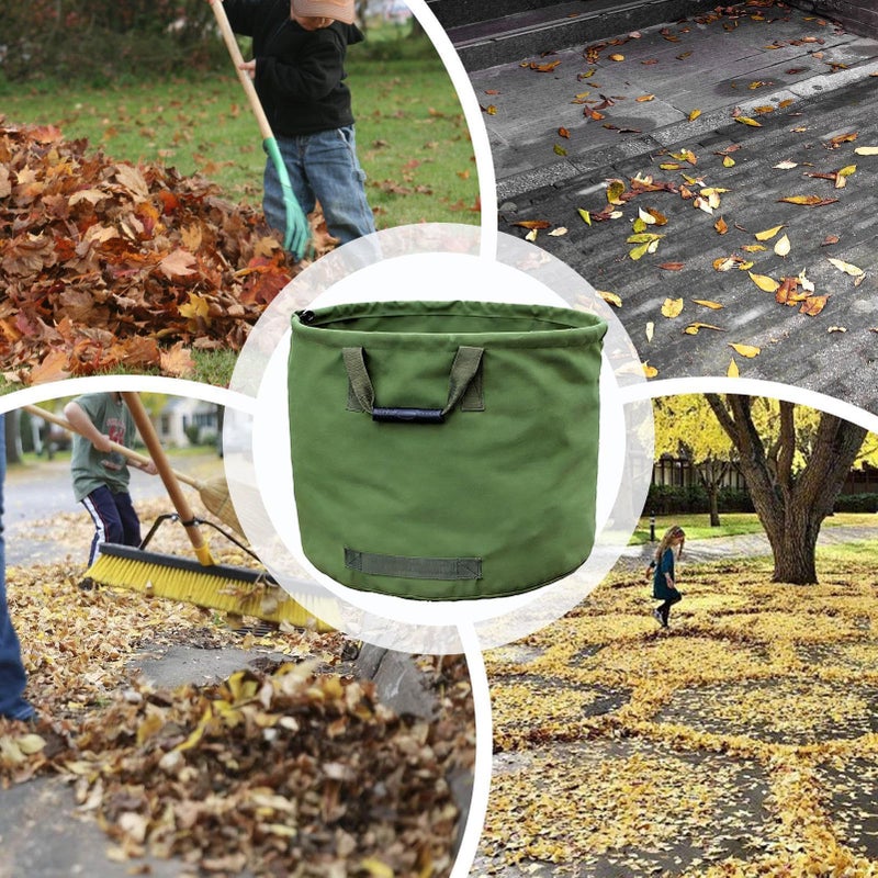 أكياس ثقيلة للعشب والأوراق سعة 30 جالون للنفايات في حديقة الفناء وقصاصات العشب - Image 5
