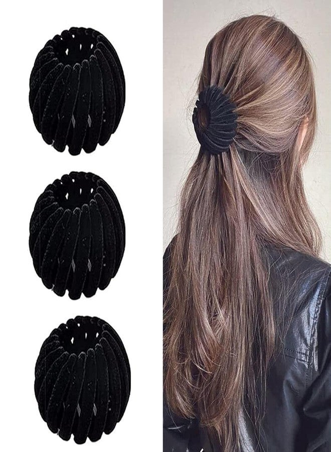 Sizobi Bird Nest Magic Hair Clip 3pcs Black - Image 1