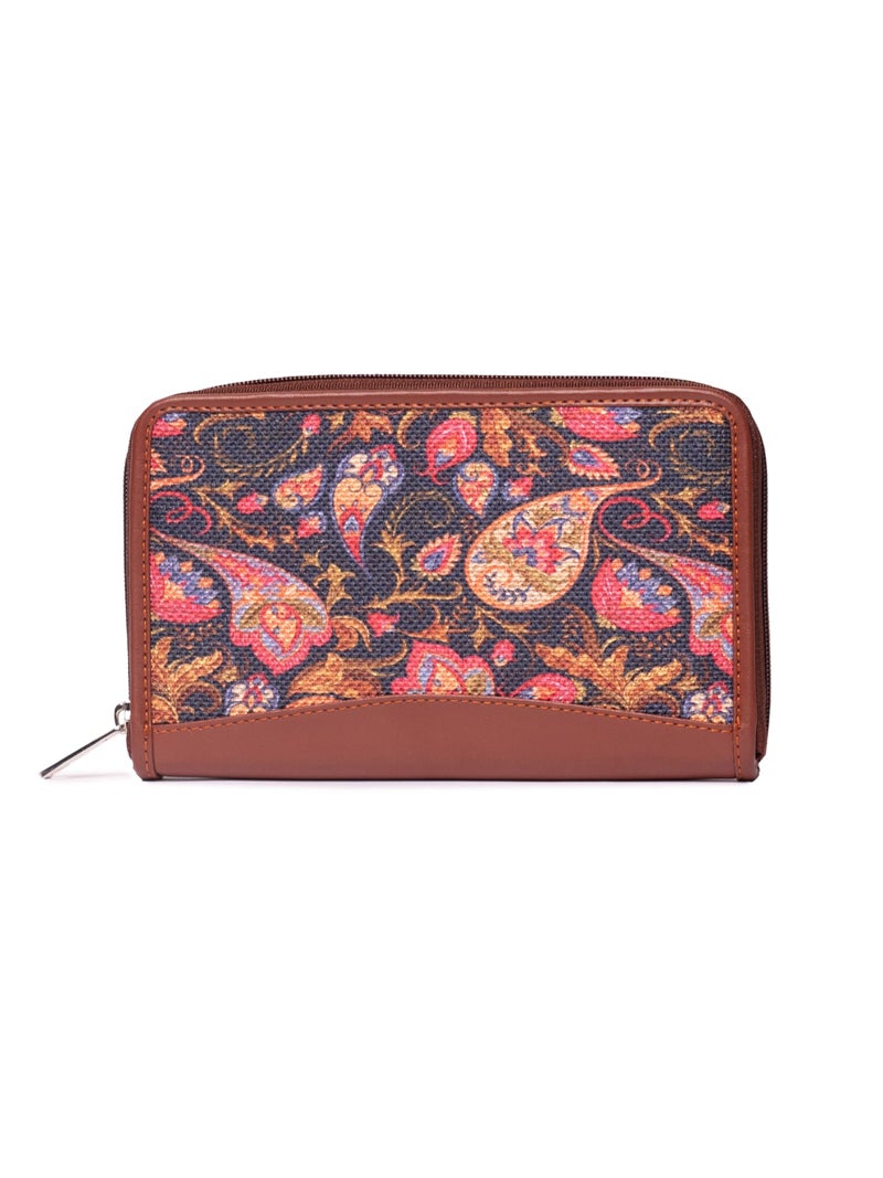 ZOUK Multicolored Fabric Women's Handmade Wallet (WB01WB01) - Image 1