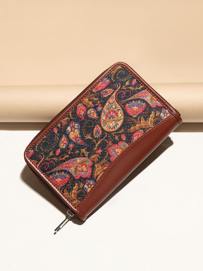 ZOUK Multicolored Fabric Women's Handmade Wallet (WB01WB01) - Image 2