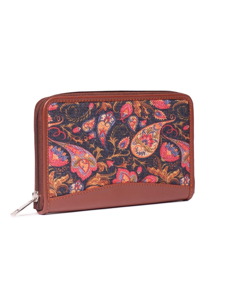 ZOUK Multicolored Fabric Women's Handmade Wallet (WB01WB01) - Image 3