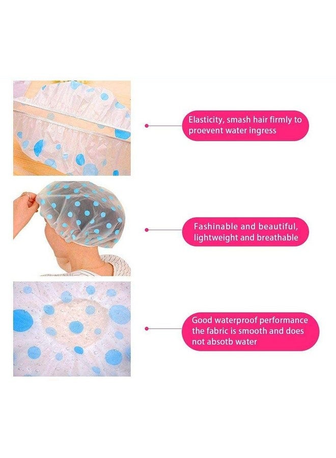 JHEPCOIN Set Of 2 Reusable Waterproof Elastic Eva Free-Size Bathroom Shower Caps - For Homes, Spas, Salons, Hair Treatment, Beauty Parlors multicolour and print - Image 5