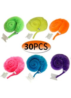 30 Pcs Magic Worm Toys,Worm On A String,Worm Trick Toys,Wiggly Twisty Fuzzy Worm For Party Supplies For Children(6 Colors)