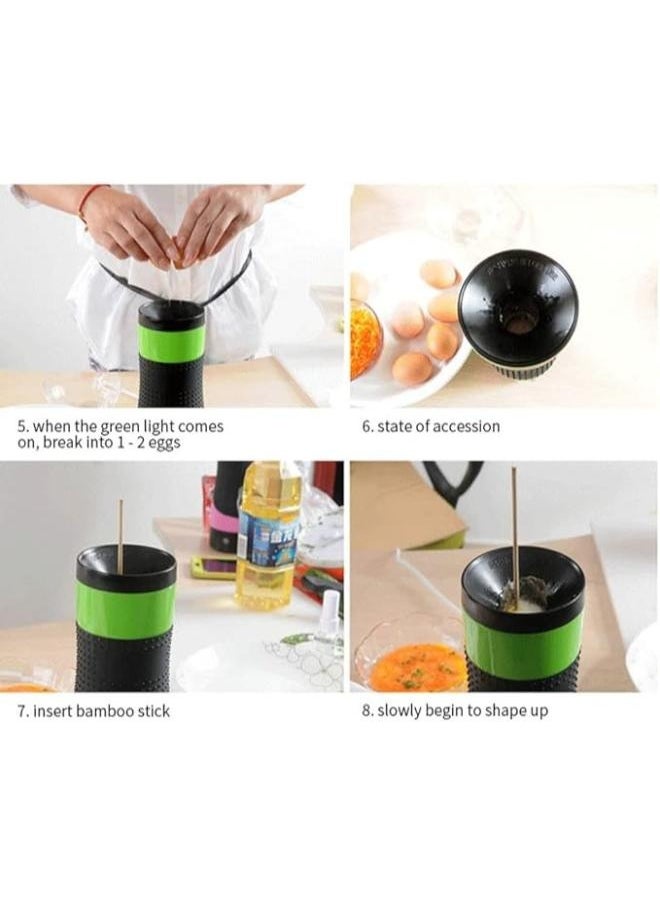 Executive LLC Automatic Egg Roll Machine, Multifunctional Egg Rollers, Omelette Machine, Vertical Champions, Sausage, Omelette, Egg Cooker, House Housing, Non-Stick 220V, Green  - Image 4