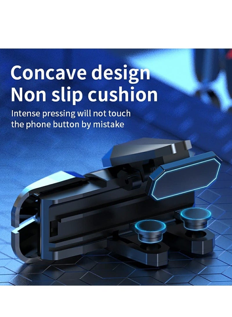 Generic - Game Trigger PUBG Mobile Trigger Game Controller 4 Triggers L1R1 L2R2 Compatible with iPhone and Android Most Phones Support COD/PUBG/ROS and Many Other Games Enhance Your Gaming Experience - Image 1