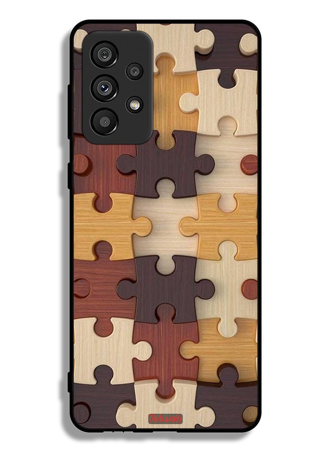 Tolwak Samsung Galaxy A73 5G Protective Case Cover Wooden Pattern - Image 1