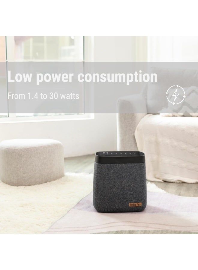 StadlerForm Stadler Form Humidifier Karl Quiet Powerful Evaporator for Humidifying Rooms of up 1076 Square Feet with 4 Humidification Levels and Controllable via an App Black 2 Years Warranty with Local Support - Image 4