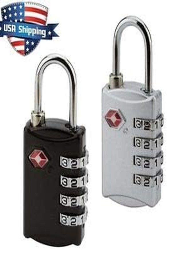 LDG WARE 4 Digit TSA Approved Lock for Luggage | NumberLock for Bag | Combination Padlocks | BagLocks for Travel | PasswordLock for Suitcase, Locker & Trolleybags | Small Locks for Luggage(4-pcs) - Image 3