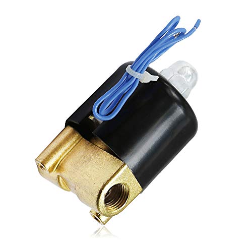 MDEOOSKY DC12V 1/4" Electric Solenoid Valve, 2W-025-08, Zinc Alloy Body, Brass Coil, 2-Way, Normally Closed, Suitable for Water, Diesel, Gas & Low Viscosity Fluids - Image 4
