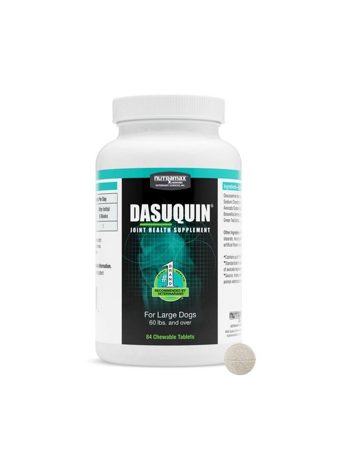 Nutramax Laboratories Nutramax Dasuquin for Large Dogs, Joint Health Supplement, Contains Glucosamine for Dogs, Plus Chondroitin, ASU and More, Supports Healthy Joints, Chewable Tablets, 84 Count  - Image 1