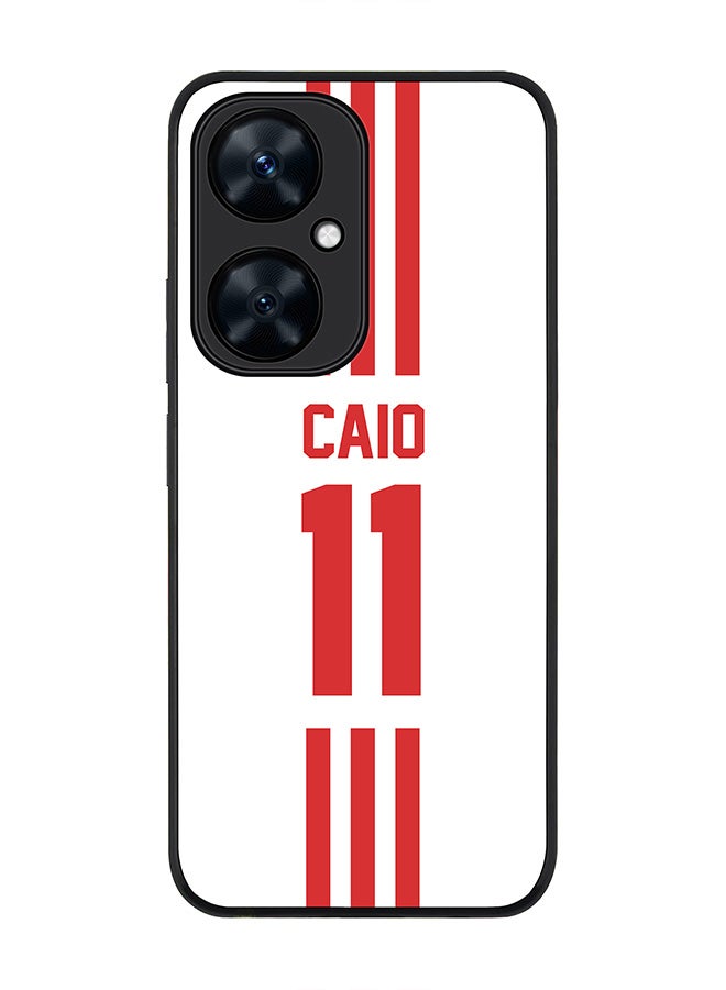 Stylizedd Rugged Black Edge case for Huawei nova 11i , Slim fit Soft Flexible Rubber Edges Anti Drop Cover - Football Team - UAE, Player Name - Caio - Image 1