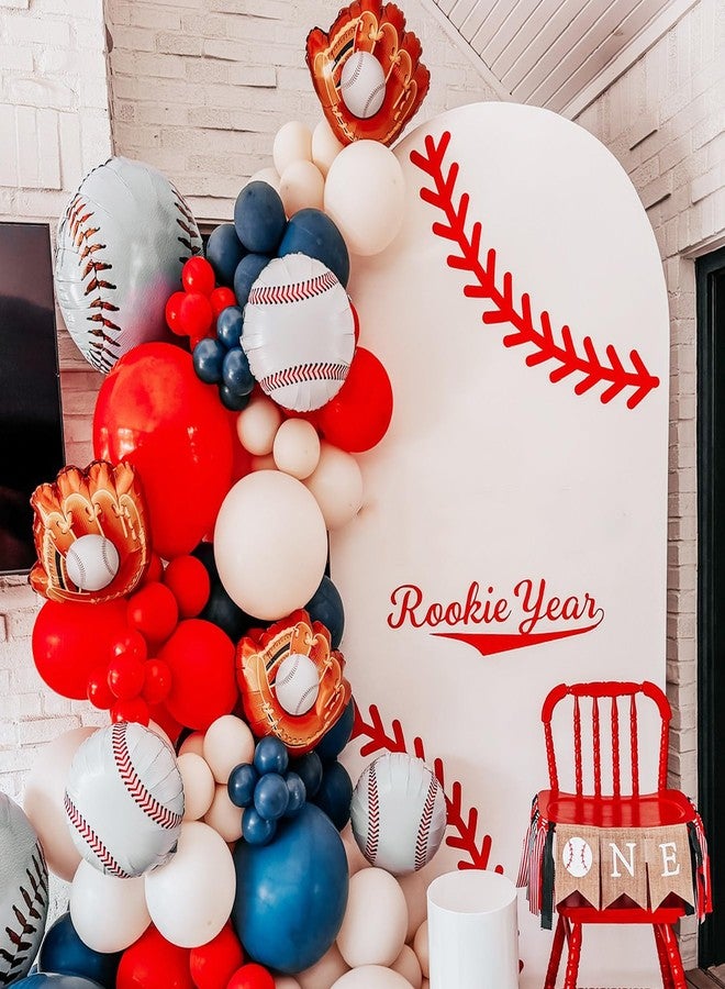 KHC-KHF Baseball-Balloon 10PCS 18in Sports Theme Foil Balloons Baseball Glove Design Balloon Team Party Birthday Boy Senior Night Celebration Decoration Supply - Image 4