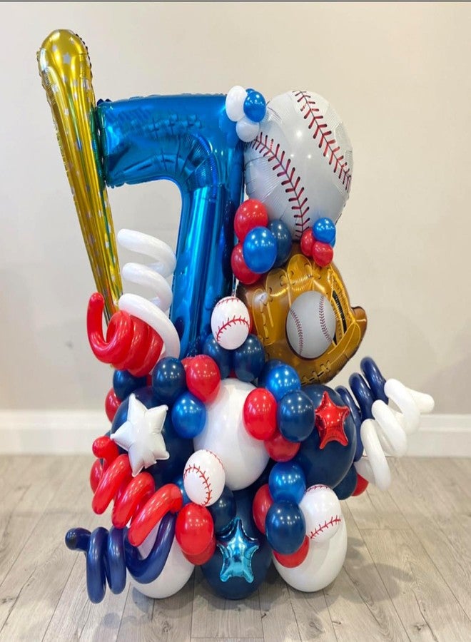 KHC-KHF Baseball-Balloon 10PCS 18in Sports Theme Foil Balloons Baseball Glove Design Balloon Team Party Birthday Boy Senior Night Celebration Decoration Supply - Image 5