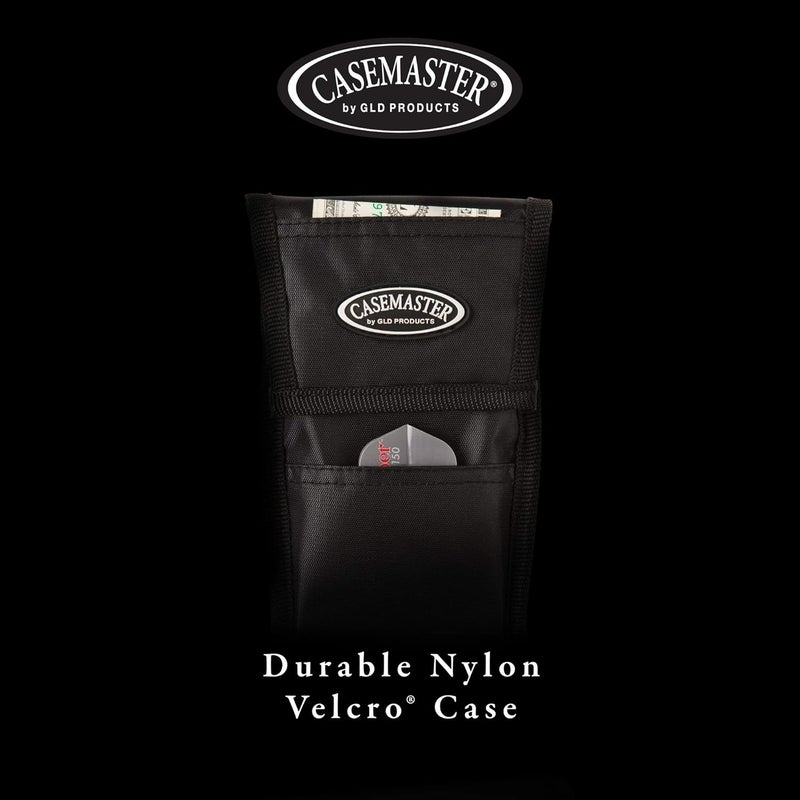 CASEMASTER Single Black Dart Case with Solid Plastic Insert and Flexible, Tough Nylon Covering, Holds 3 Steel Tip and Soft Tip Darts, Hard Shell Keeps Flights in Perfect Shape - Image 5