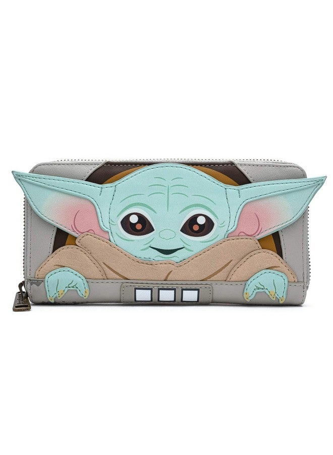 Loungefly Star Wars Baby Yoda The Mandalorian Wallet (One Size)  - Image 1