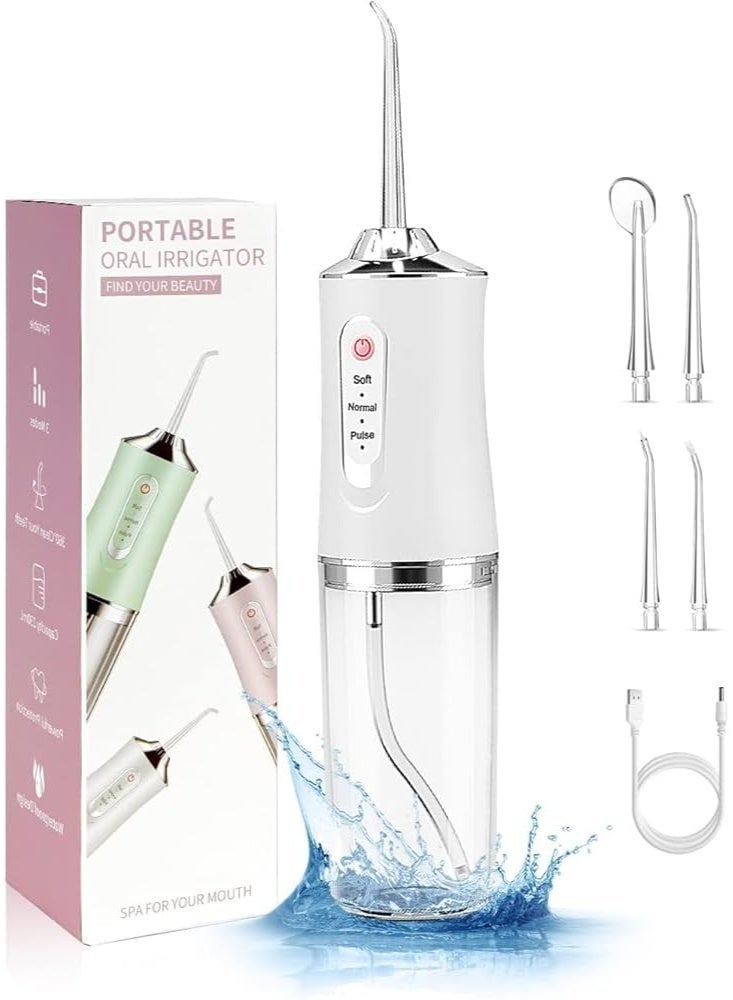 Portable Dental Water Flosser, 230ml Oral Irrigator with 3 Modes - Image 1