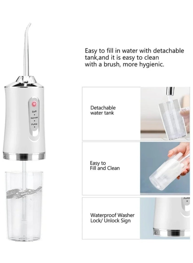 Portable Dental Water Flosser, 230ml Oral Irrigator with 3 Modes - Image 3