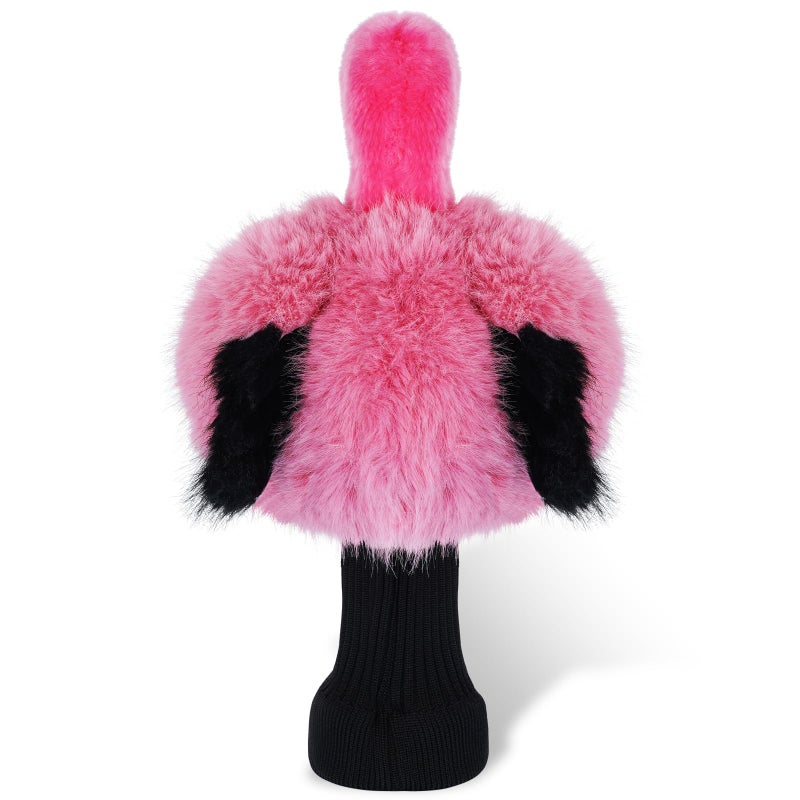 mytag Funny Golf Club Head Covers, Flamingo Animal Plush Driver Headcover, Golf Headcover Fits Standard 460cc Driver Head - Image 2