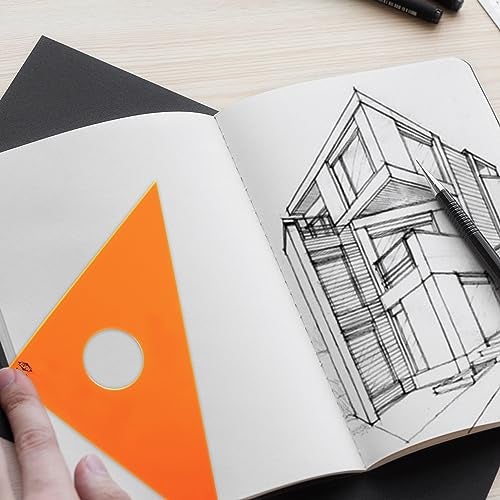 ALVIN Fluorescent Professional Acrylic Triangle 45/90 Degree Model 131F-10 Multipurpose Tool for Drafting Design and Architecture Great for Machining and Woodworking - 10" Inch - Image 2
