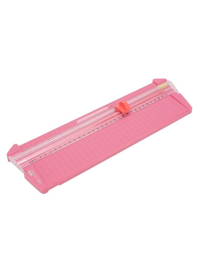 Thoraya - Small Paper Cutter Accurate Scale Metric Imperial System Lightweight Durable Easy Operation Paper Trimmer For A3 PaperRose Red - Image 1