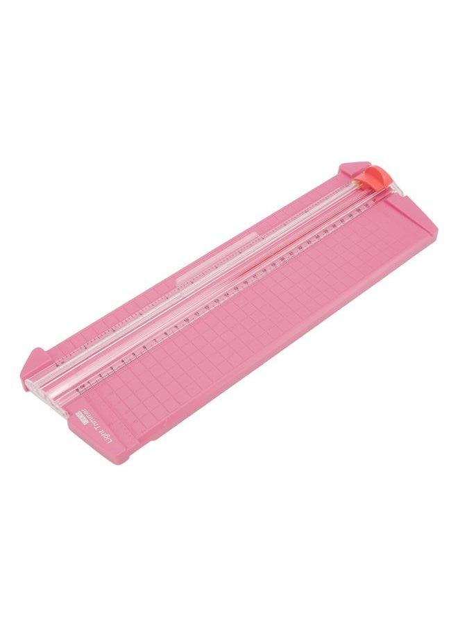 Thoraya - Small Paper Cutter Accurate Scale Metric Imperial System Lightweight Durable Easy Operation Paper Trimmer For A3 PaperRose Red - Image 1