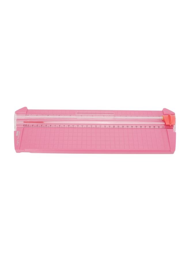 Thoraya - Small Paper Cutter Accurate Scale Metric Imperial System Lightweight Durable Easy Operation Paper Trimmer For A3 PaperRose Red - Image 1